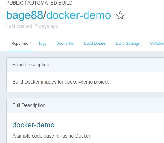 Docker Hub仓库名称