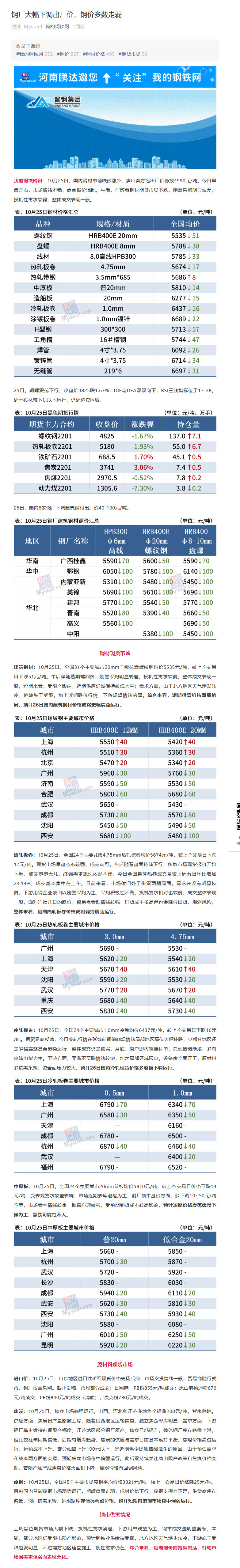 Screenshot_2021-11-01 钢厂大幅下调出厂价，钢价多数走弱.jpg